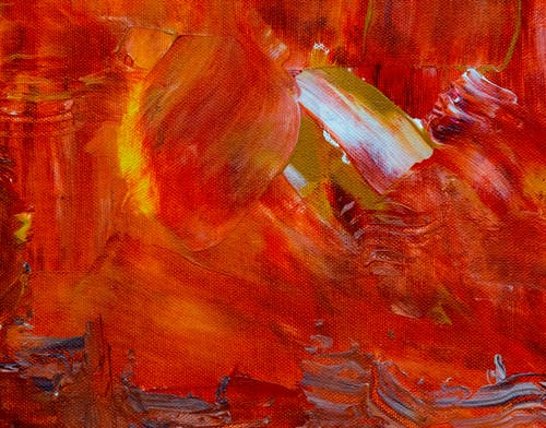 红色和黄色的花纺织 · 免费素材图片