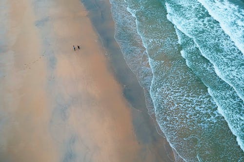 空中射击的海滩 · 免费素材图片