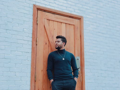 男士蓝色正装衬衫 · 免费素材图片