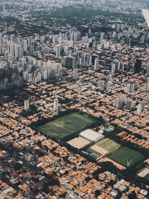 鸟瞰城市 · 免费素材图片