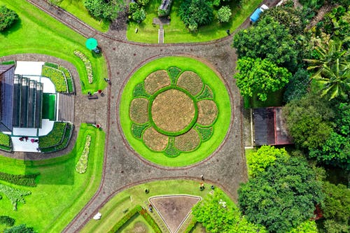 空中摄影的花园 · 免费素材图片