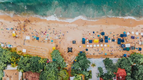 空中海滨海滩 · 免费素材图片