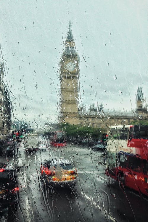有关下雨天, 交通系统, 伦敦的免费素材图片