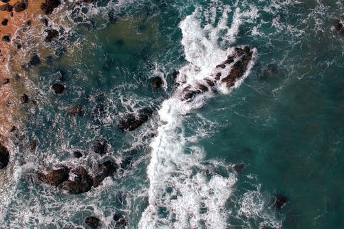 海洋的顶视图照片 · 免费素材图片