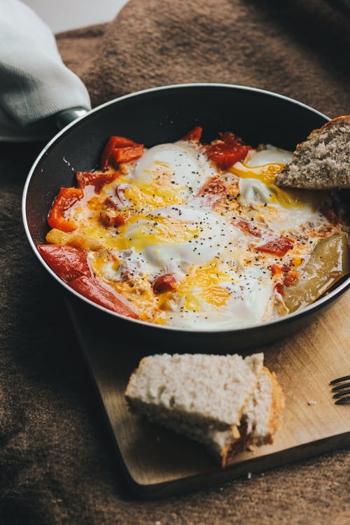 煮鸡蛋和肉的食物摄影 · 免费素材图片