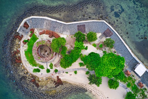 海滨度假村鸟瞰图 · 免费素材图片
