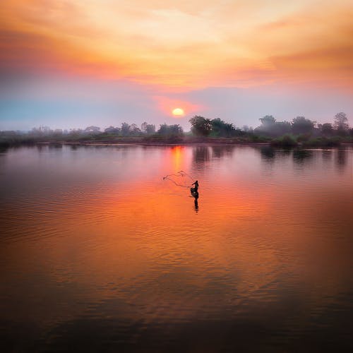阳光湖期间的照片 · 免费素材图片
