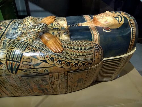 蓝色和棕色埃及棺材 · 免费素材图片