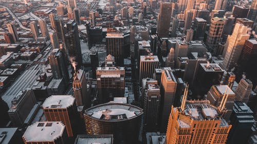 高层建筑鸟瞰图 · 免费素材图片