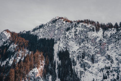 雪盖山的风景摄影 · 免费素材图片