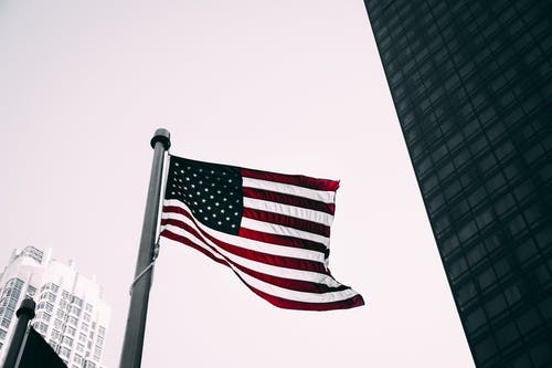 美国国旗的低角度照片 · 免费素材图片