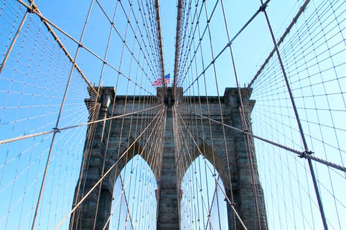 纽约布鲁克林大桥 · 免费素材图片