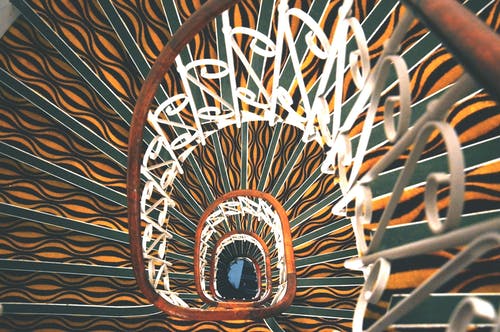 棕色和白色的混凝土楼梯 · 免费素材图片