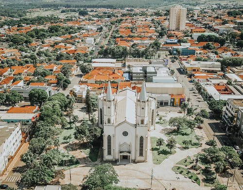 空中射击的教堂 · 免费素材图片