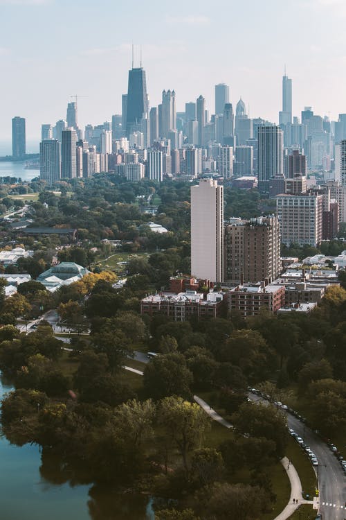 建筑物的航空摄影 · 免费素材图片