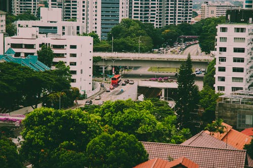 城市景观的鸟瞰图 · 免费素材图片