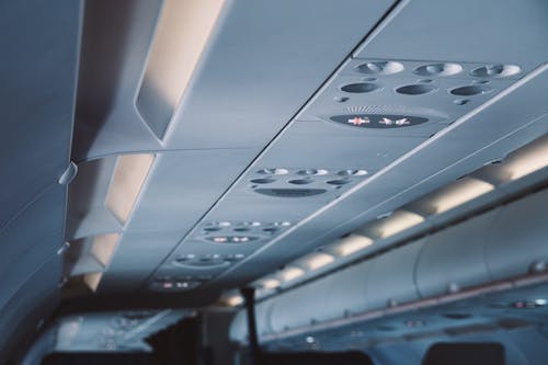飞机空调控制面板的浅焦点照片 · 免费素材图片