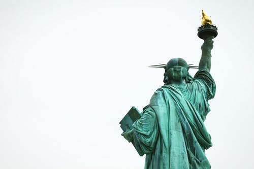 自由女神像的后视图照片 · 免费素材图片