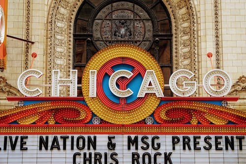 芝加哥剧院标牌 · 免费素材图片