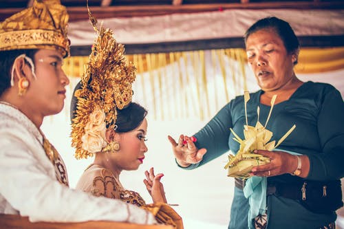 亚洲夫妇的婚礼 · 免费素材图片