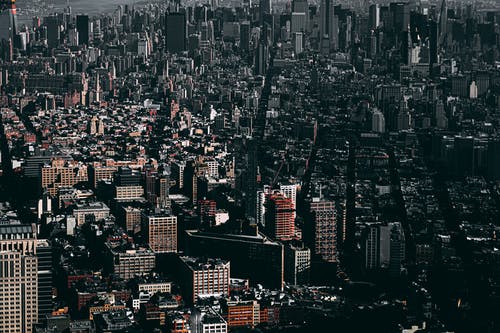 空中射击的城市 · 免费素材图片