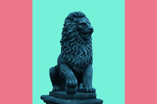 狮子雕像 · 免费素材图片