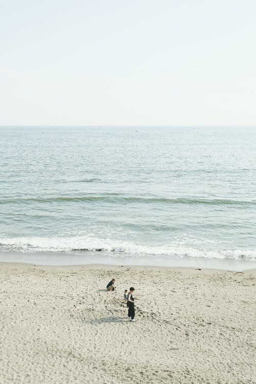 海边的人 · 免费素材图片