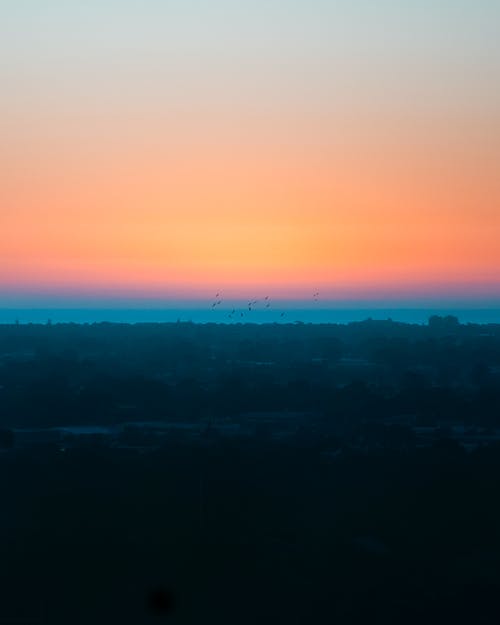 日落期间天空的风景 · 免费素材图片