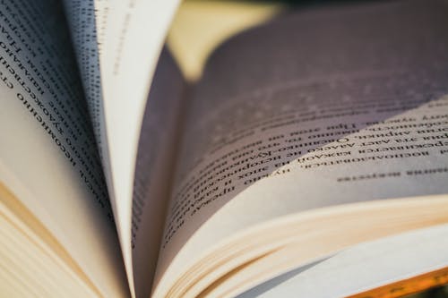 打开书本的特写照片 · 免费素材图片