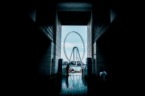 白色摩天轮的视图 · 免费素材图片