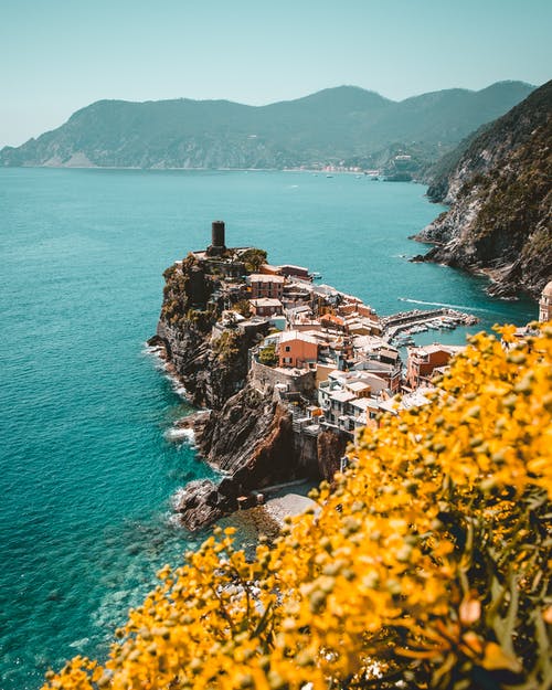 五渔村在意大利的航拍 · 免费素材图片