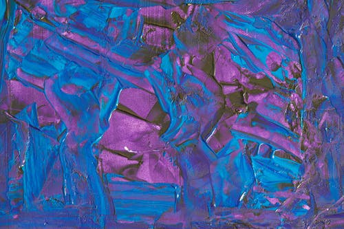 蓝色和紫色油漆 · 免费素材图片