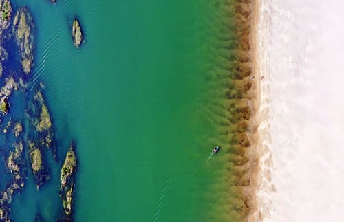 鸟瞰海滩 · 免费素材图片