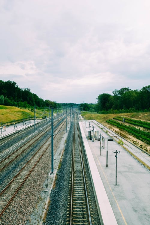 火车站鸟瞰图 · 免费素材图片