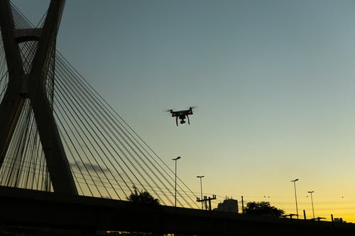 Quadcopter的剪影照片 · 免费素材图片