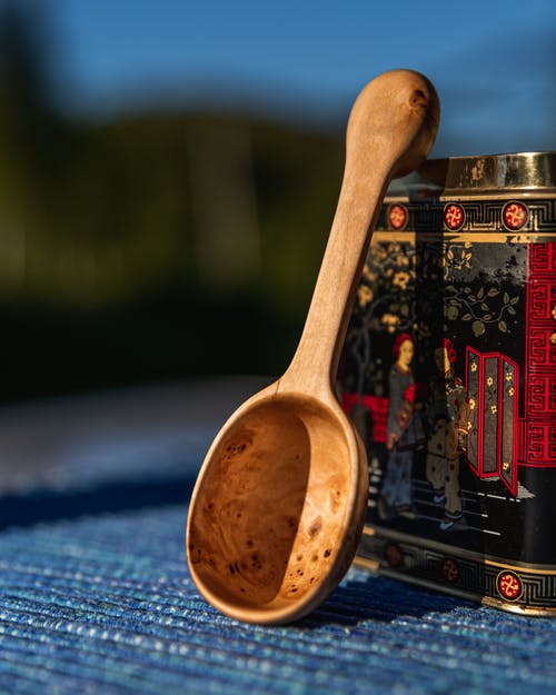棕色木酱勺 · 免费素材图片