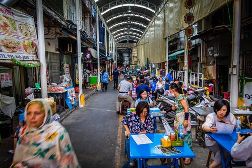 胡同美食餐厅 · 免费素材图片