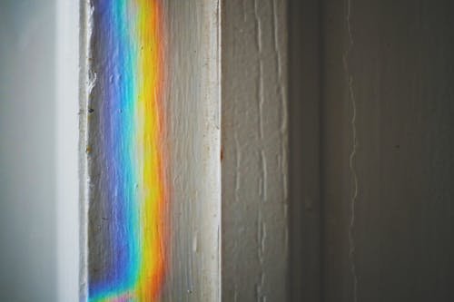 墙上的彩虹的颜色 · 免费素材图片