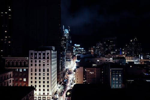 夜景city Scape建筑照片 · 免费素材图片