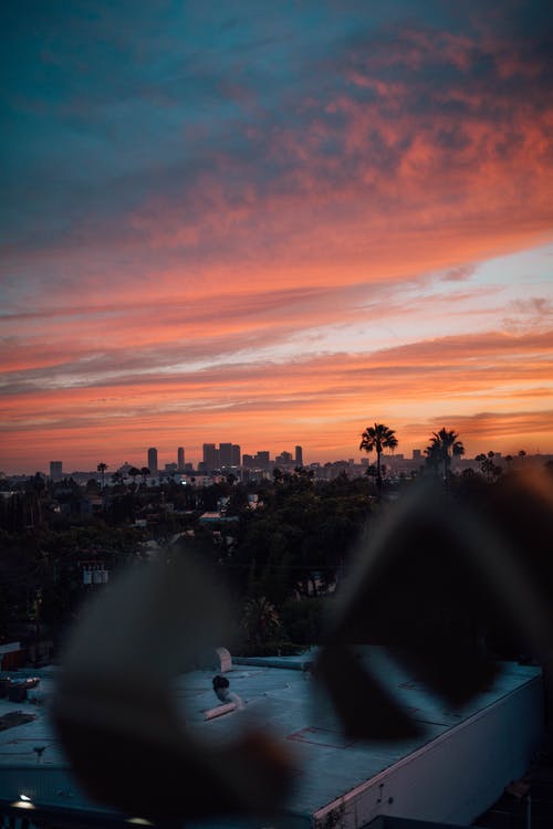 日落时的城市 · 免费素材图片