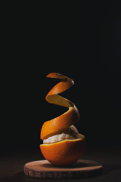 去皮橘子的特写照片 · 免费素材图片