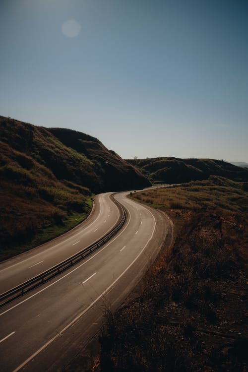 有关公路, 冷静, 垂直拍摄的免费素材图片