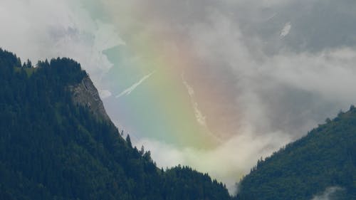 彩虹绿山 · 免费素材图片