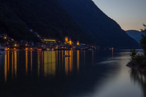 黎明时湖照片 · 免费素材图片