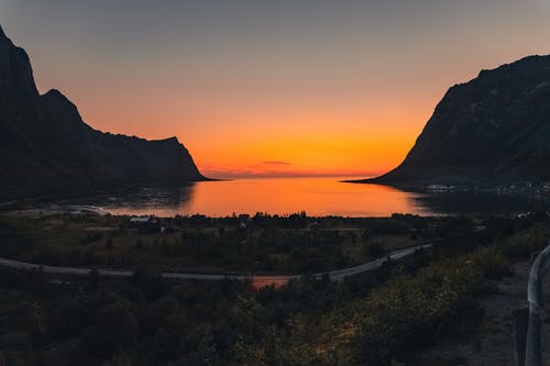 有关冷静, 剪影, 反射的免费素材图片