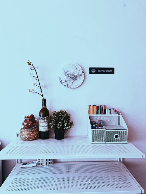 植物茎与瓶上的花 · 免费素材图片