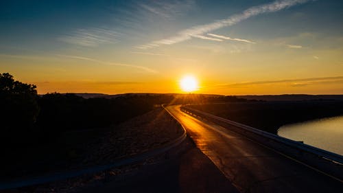 美丽的夕阳 · 免费素材图片