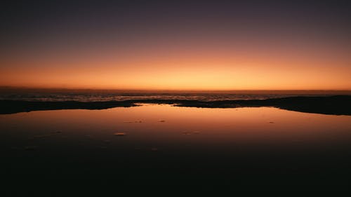 黄金时段的水体 · 免费素材图片