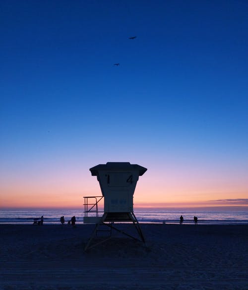 在海边棚 · 免费素材图片