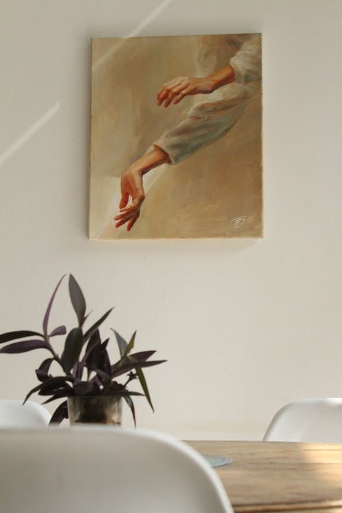 桌上的罐子里的绿色植物 · 免费素材图片